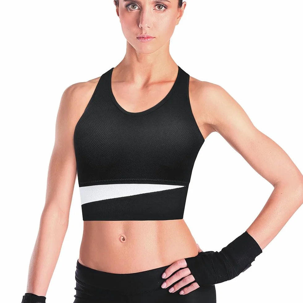 Soutien Gorge Sport Femme Maintien Fort Anti Affaissement Bustier Rembourrage Confortable Fitness Course à Pied M