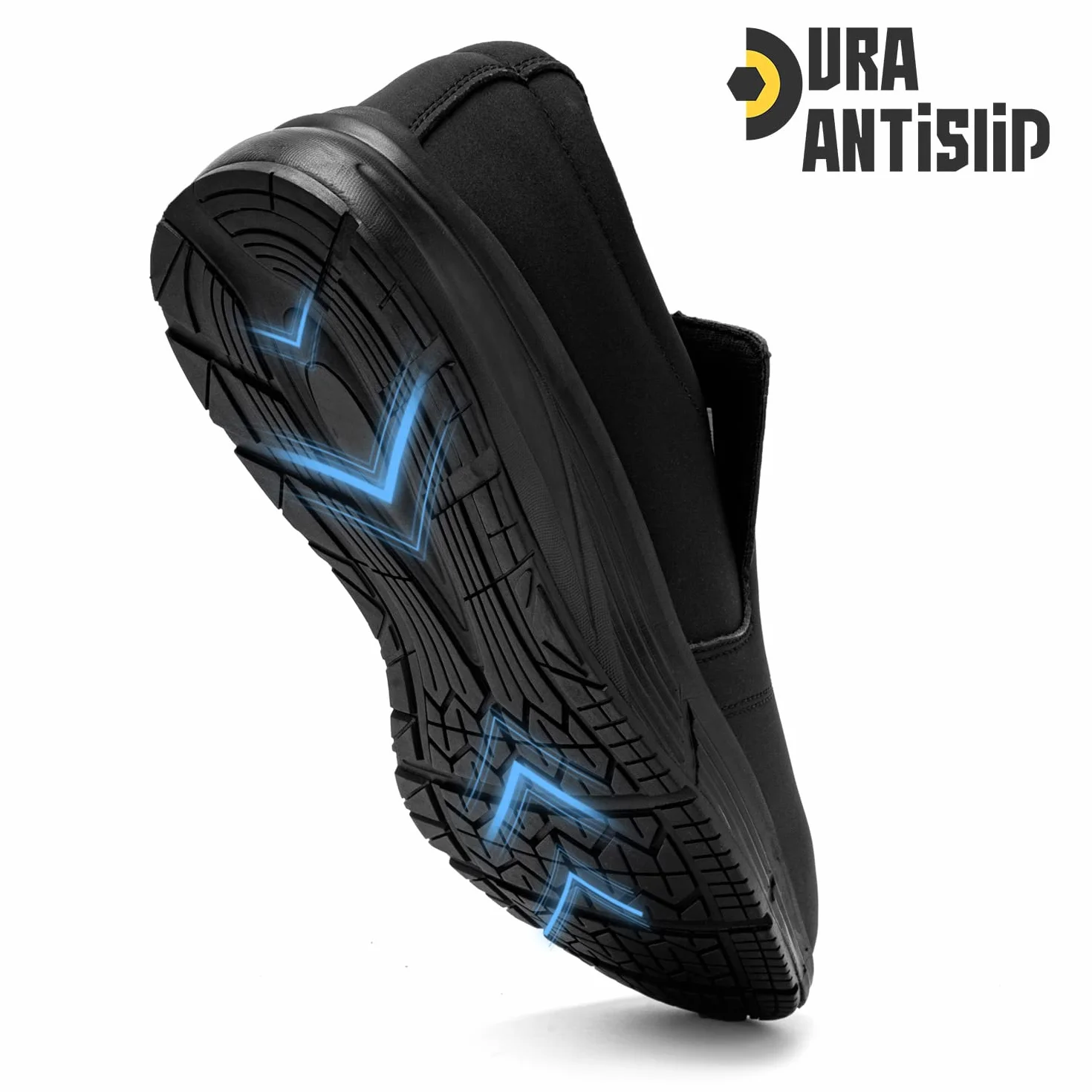 LARNMERN Chaussures de Cuisine Homme Impermeables Antidérapantes Baskets de Travail Légères