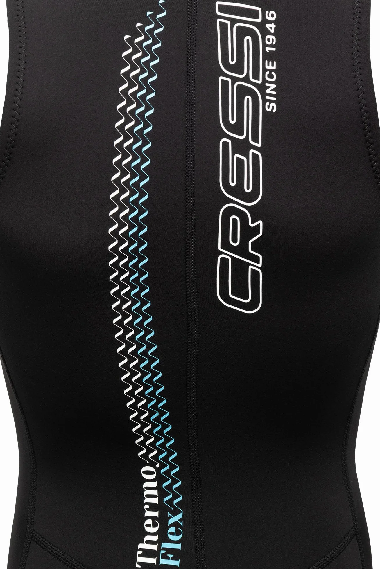 CRESSI Thermoflex Lady Swimsuit Maillot de Bain Femme Néoprène 2 mm Natation Snorkeling AquaFitness Noir/Aiguemarine