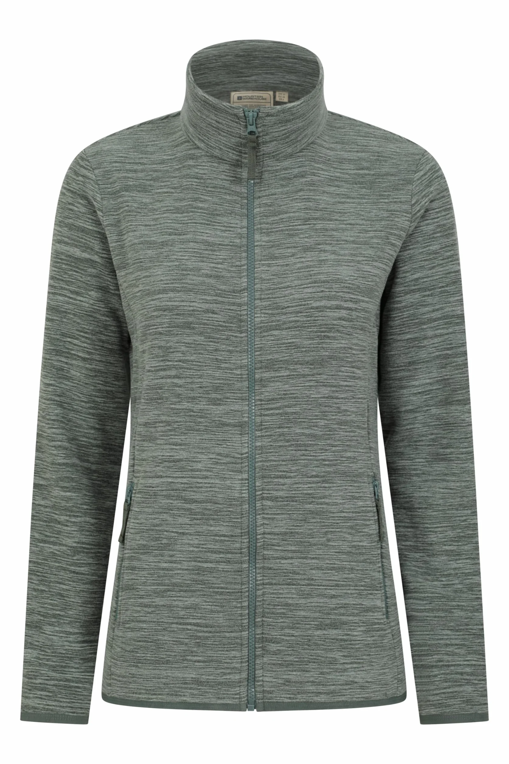 Mountain Warehouse Snowdon Melange Womens Fleece Half Zip Microfleece Breathable Anti-Pill for Camping Outdoors Travelling Hiking