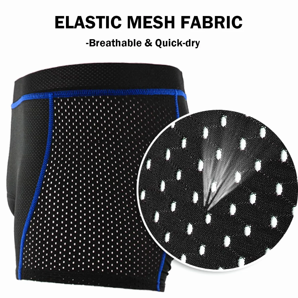 NuCamper Cuissard de Cyclisme Homme rembourré élastique 5D Gel Coussinet résistant aux Chocs Séchage Rapide