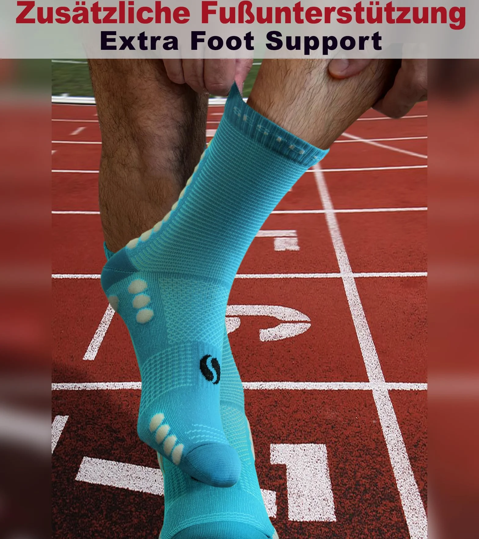 Sesto Senso 3 Paires Chaussettes de Sport Compression Mi-Mollet