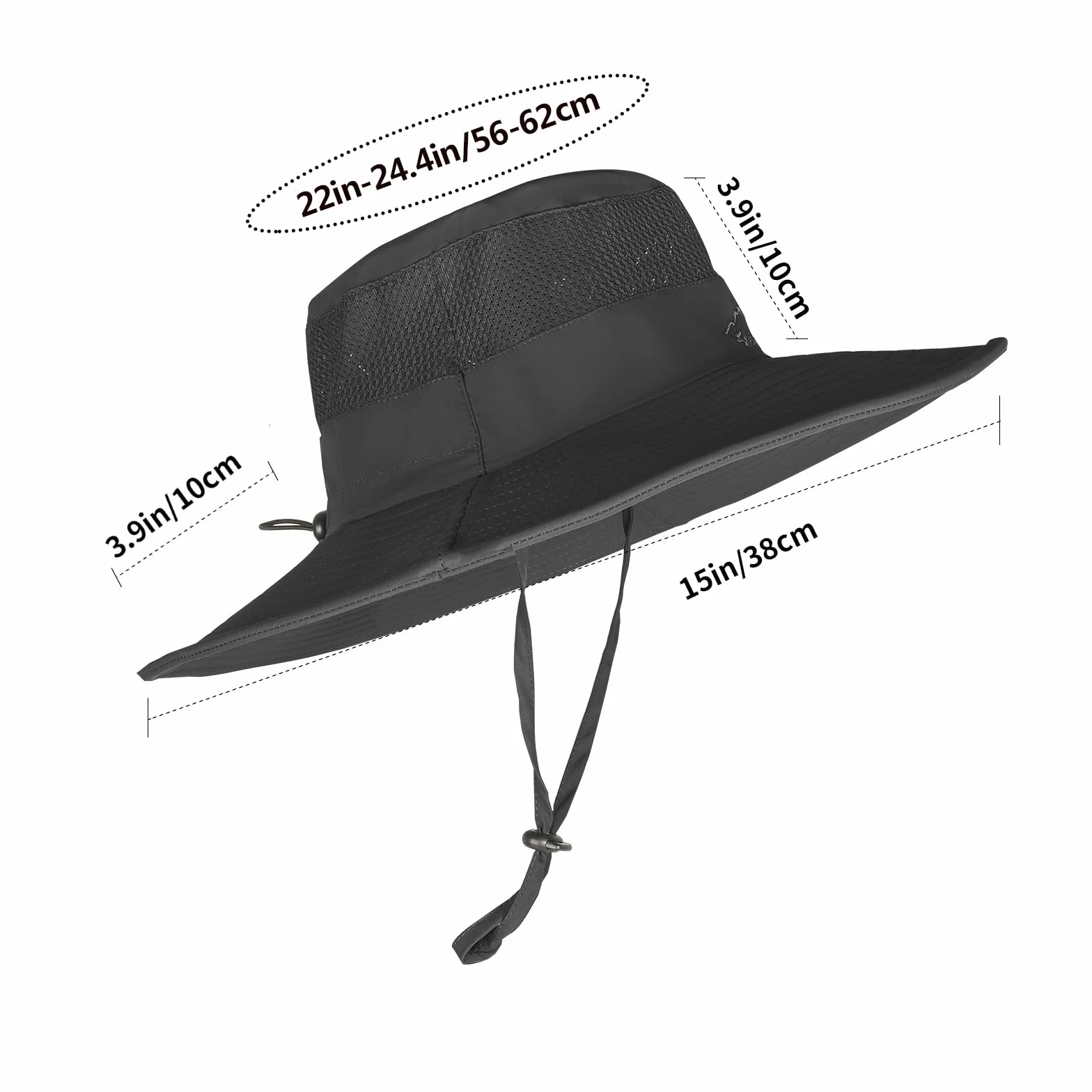 Rosoz Chapeau de pêcheur UPF 50+ Homme Randonnée Safari Tropical Camping Pêche Voyages Plage