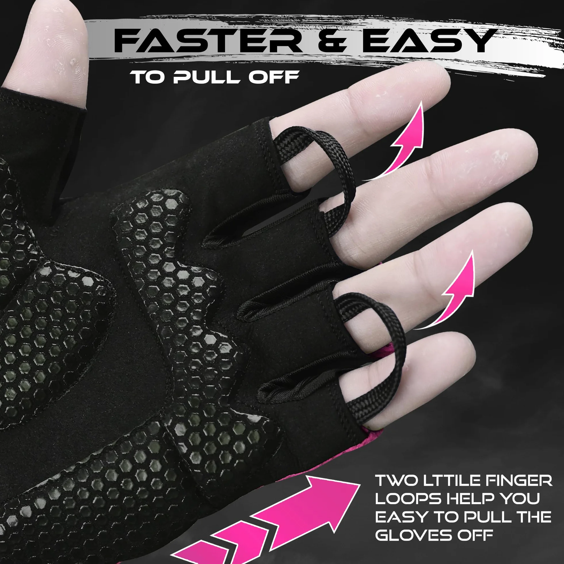 BEAST RAGE Gants de Cyclisme à demi-Doigts pour Hommes et Femmes, Gants vélo rembourrés Respirants Antidérapants, Gants de vélo de Route VTT Absorbant
