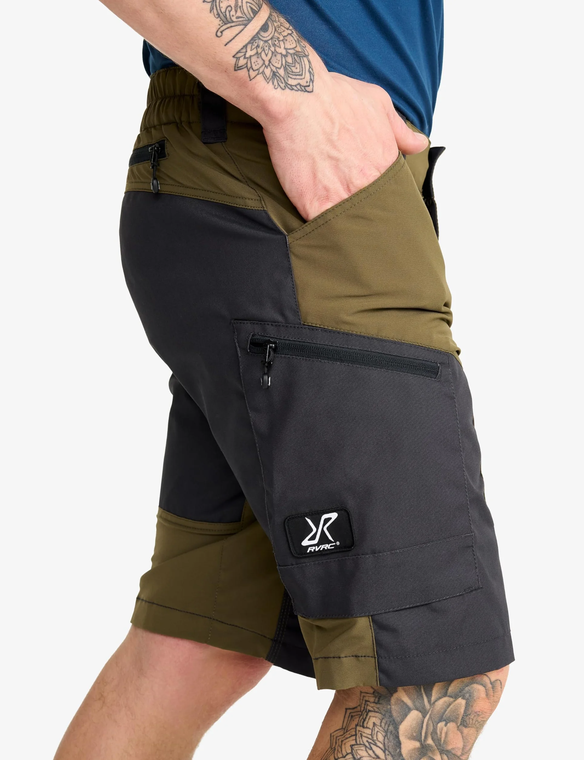 RevolutionRace Homme RVRC GP Shorts Short Durable Marche Randonnée Camping Plein air