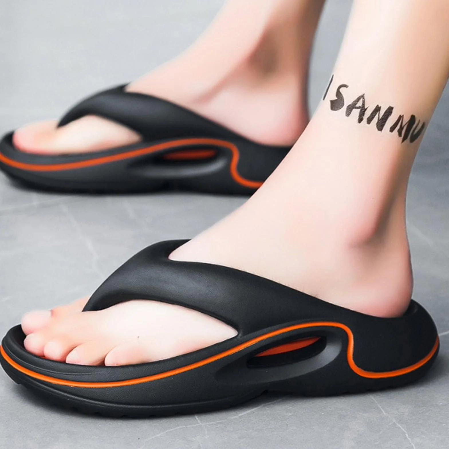 Chaussures diabétiques souples pour homme avec semelles épaisses, soutien de la voûte plantaire, semelle antidérapante