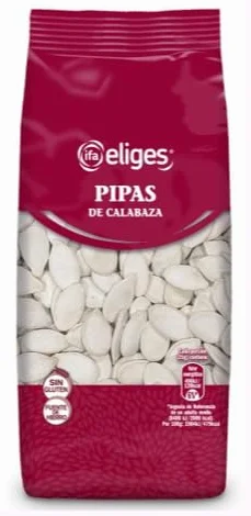 Ifa Eliges Graines de Courge Grillées et Salées, Pack de 3 Sachets de 125g
