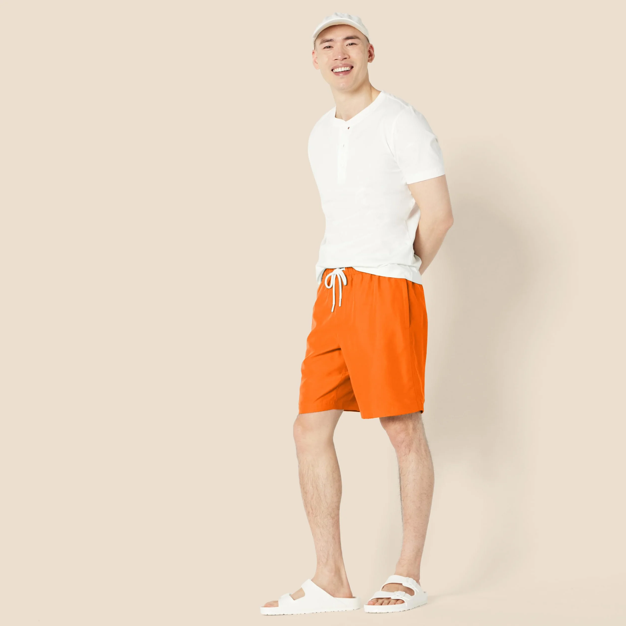 Amazon Essentials Homme Short de Bain 23cm Doublure Maille Poches Cordon