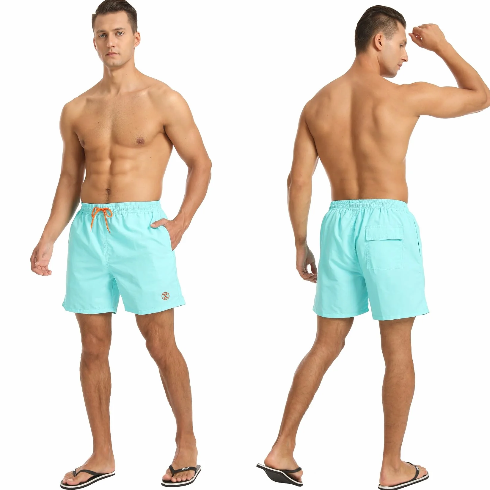 ZOXOZ Short de Bain Homme avec Poches Étanche Séchage Rapide