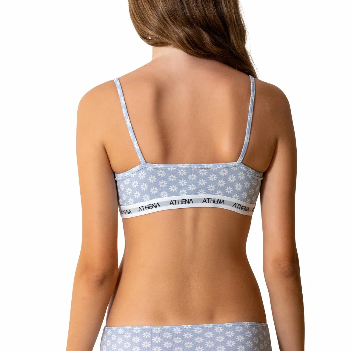 Athena Brassière Fille Lot de 2 Oeko-TEX® Imprimé Uni Fines Bretelles