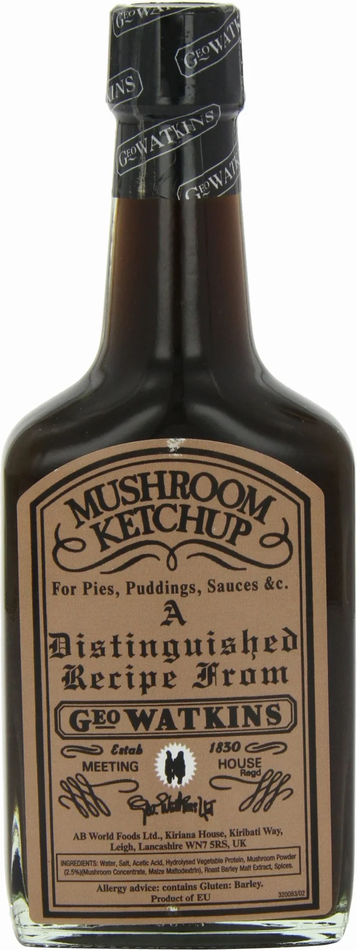 Geo Watkins Mushroom Ketchup 190 ml (Pack of 4)