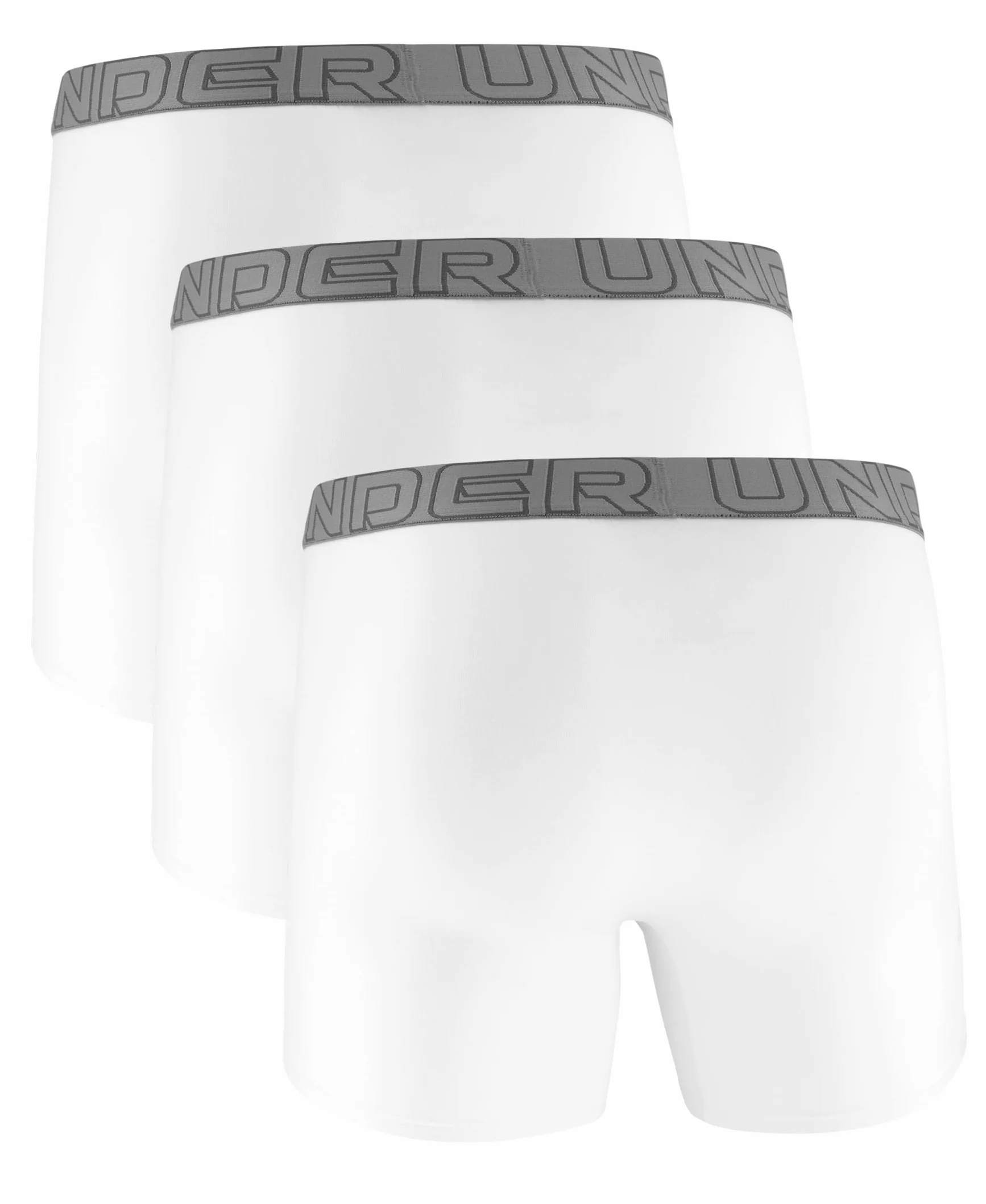 Under Armour Charged Cotton 6in Boxer Homme 3 Pack Black XL