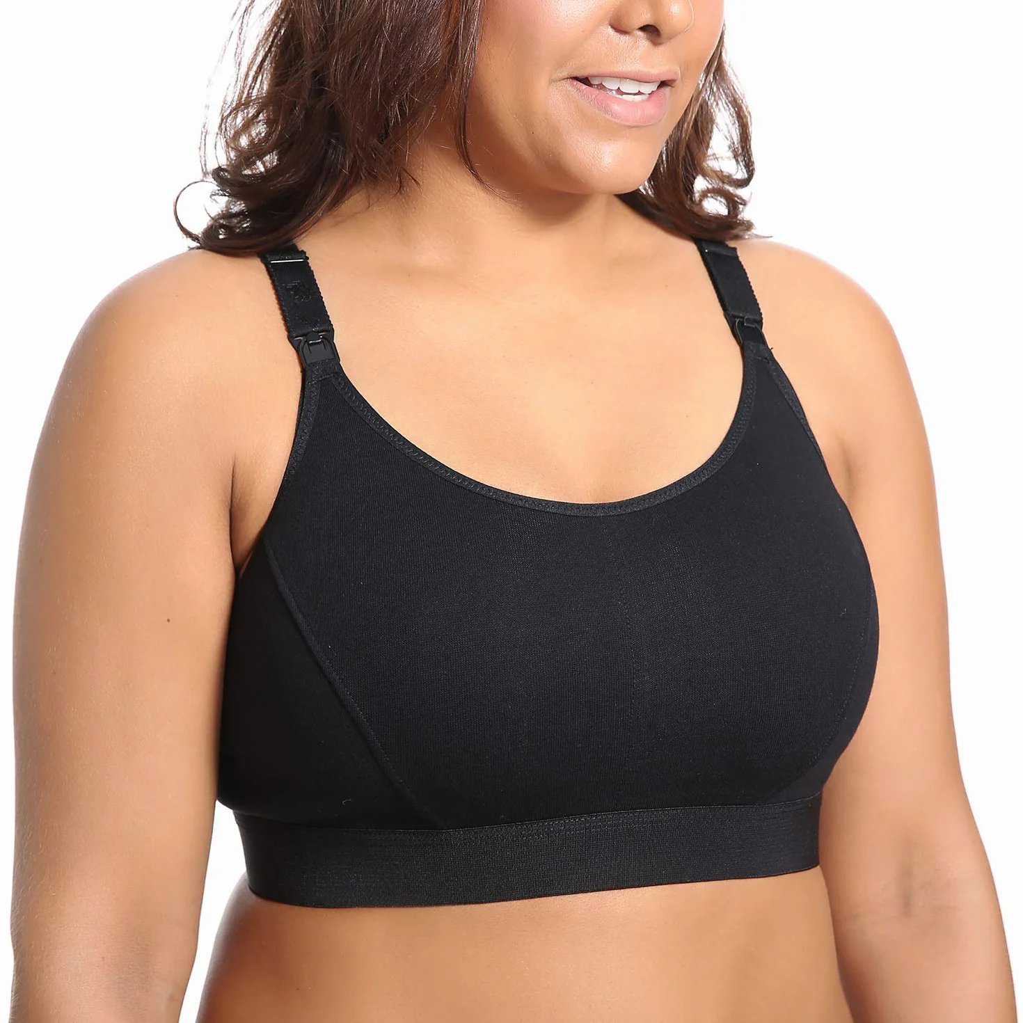 Soutien Gorge Allaitement sans Armature Grande Taille Coton Dos Nageur Ultra-Confortable