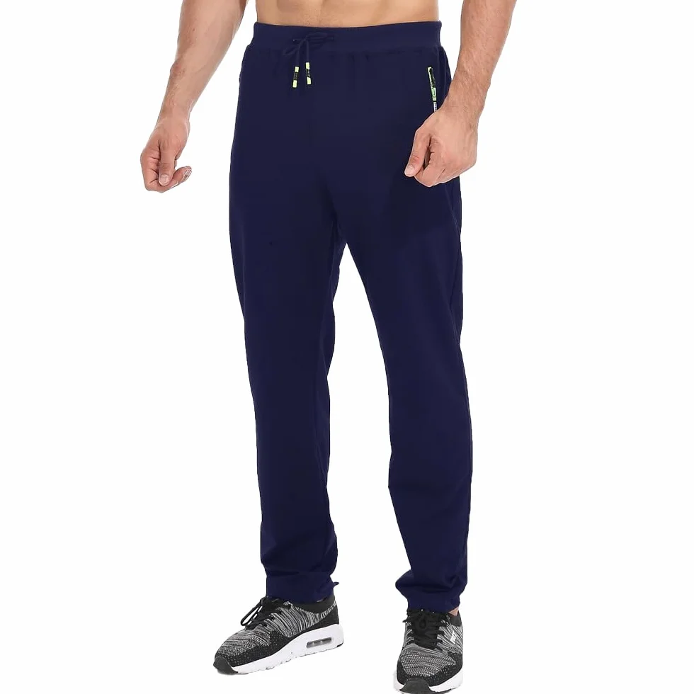 Tansozer Jogging Homme Pantalon Survêtement Coton Poches Zippées