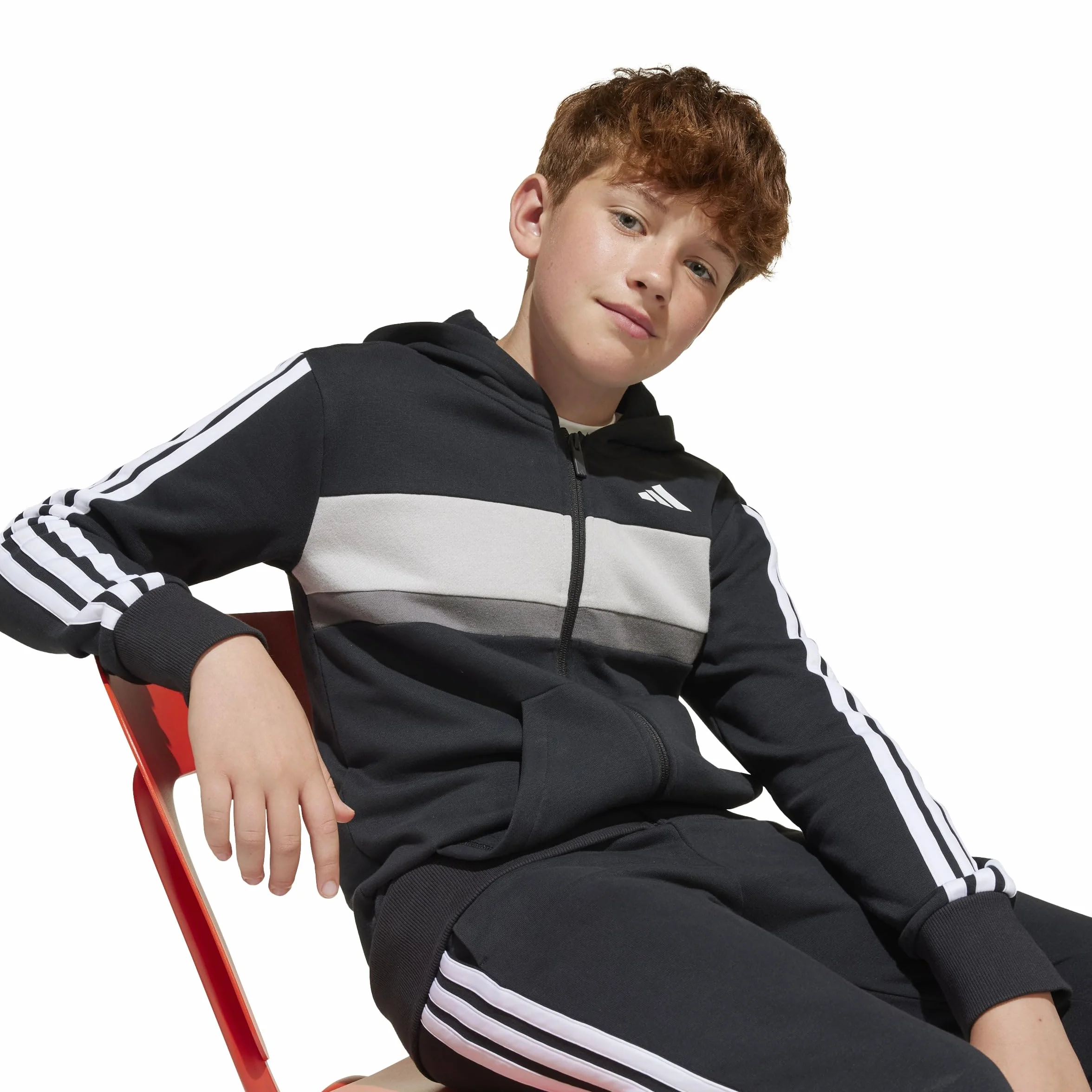 adidas Seasonal Essentials Tiberio 3 Stripes Fleece Tracksuit Enfant