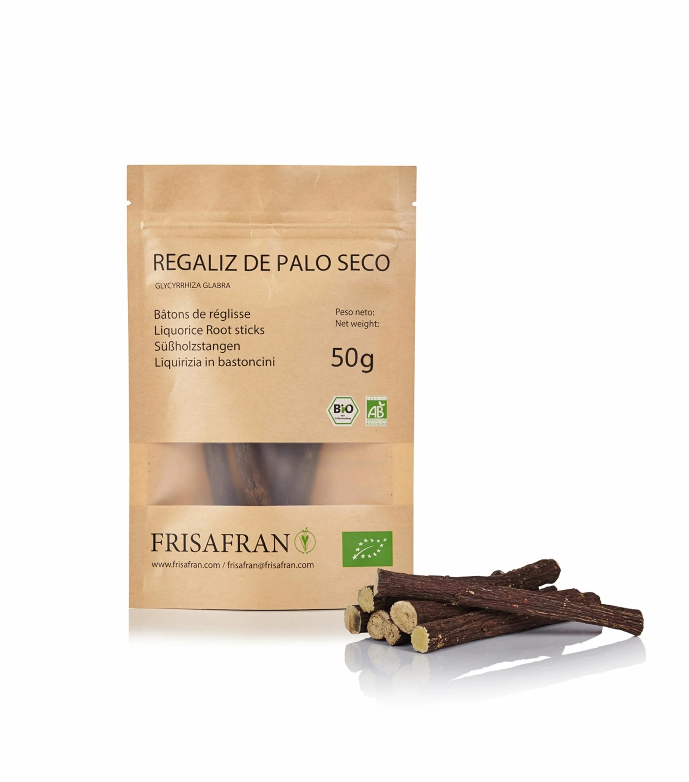 FRISAFRAN Bâton de réglisse BIO 50g Espagne Réglisse