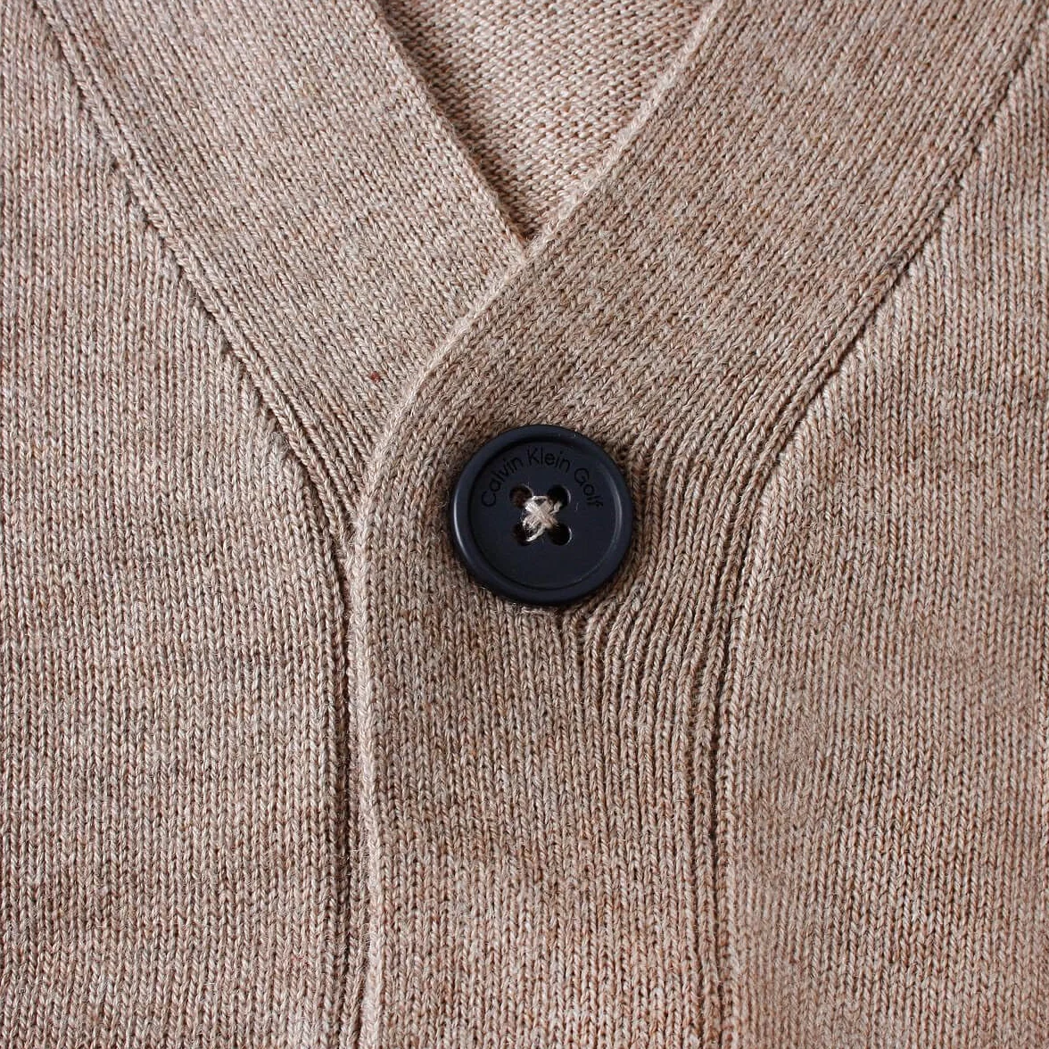 Calvin Klein Cardigan à col en V classique doux pour homme