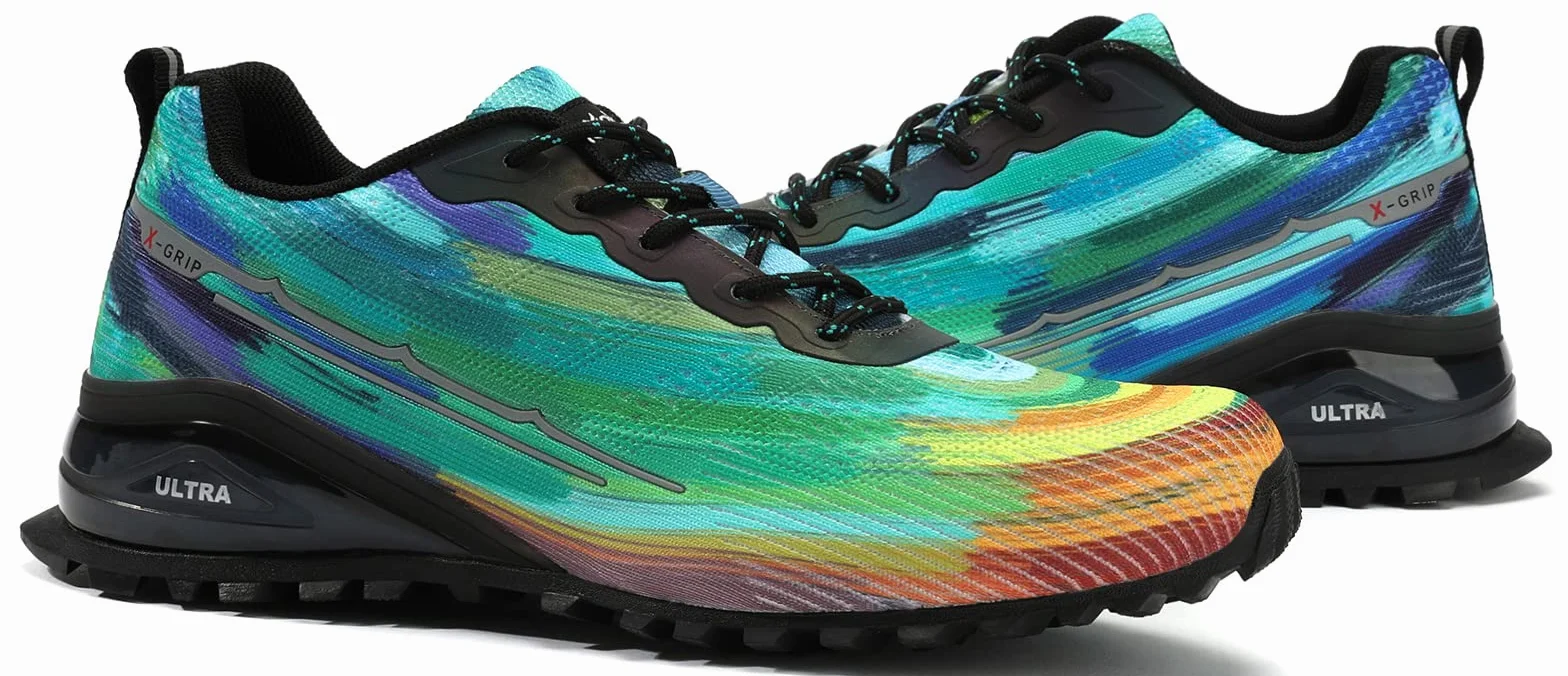 Kricely Chaussures de Trail Homme Respirantes Antidérapantes Randonnée Trekking Outdoor