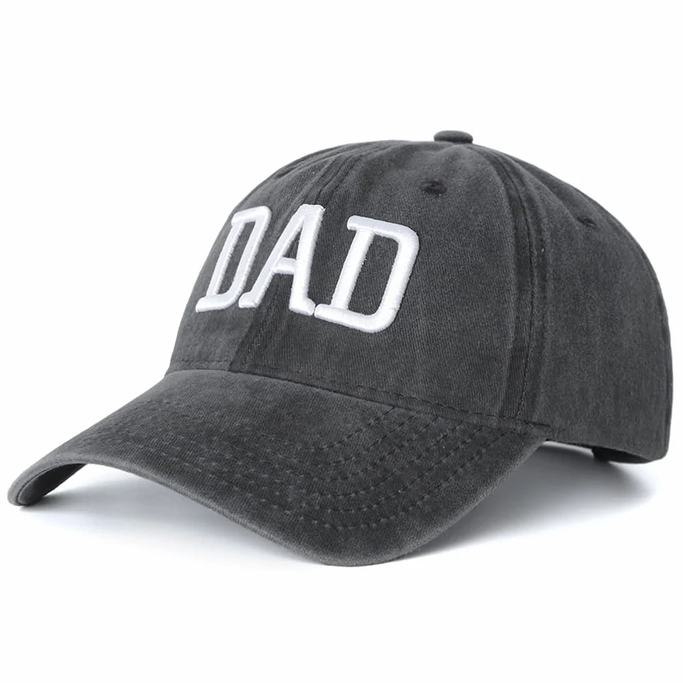 Lot de 2 casquettes de baseball brodées réglables pour maman et papa, cadeau classique
