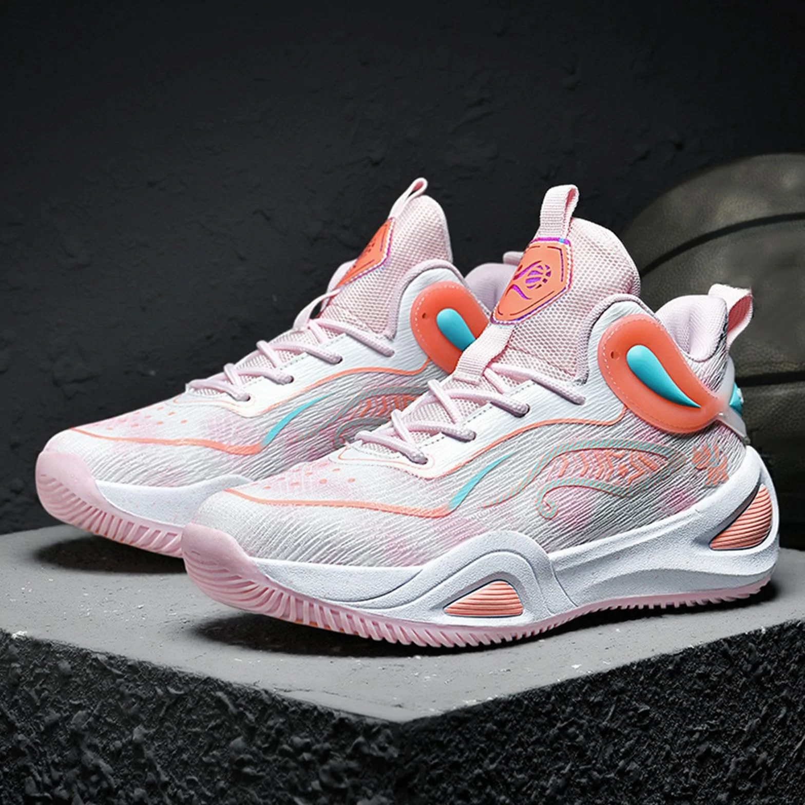 Baskets pour fille basket-ball course semelle haute flexible