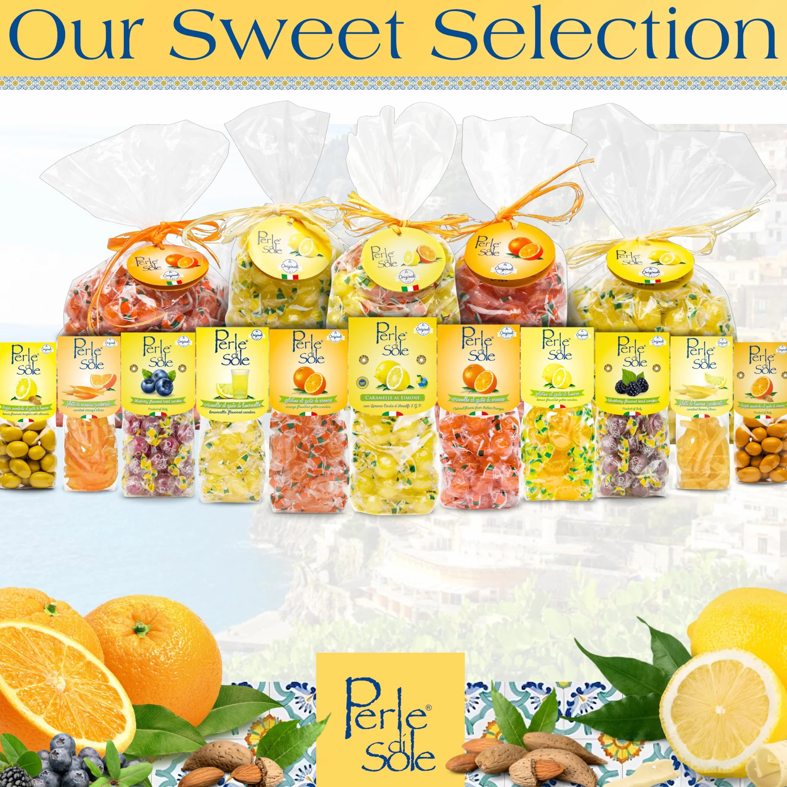 Bonbons durs au citron 500 Gr. - Perle di Sole