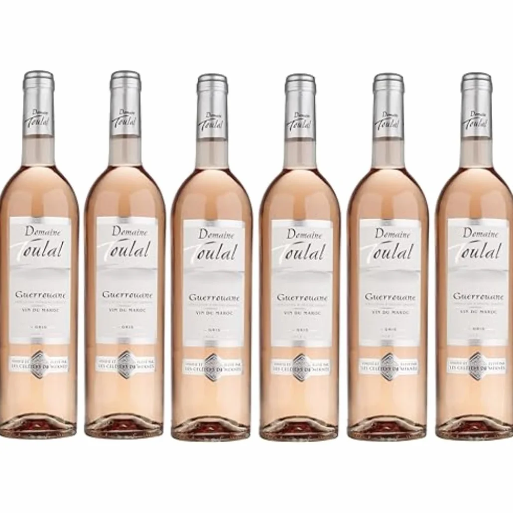 Domaine Toulal - Vin rosé GRIS du Maroc, AOG Guerrouane rosé GRIS (6 x 0.75 L), 750 milliliters