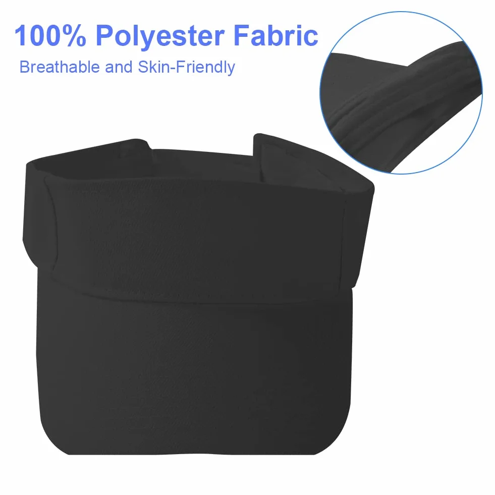 Aomig Visière Casquette Anti UV Femmes Réglable Été Base-Ball Golf Tennis Hommes Soleil Beach