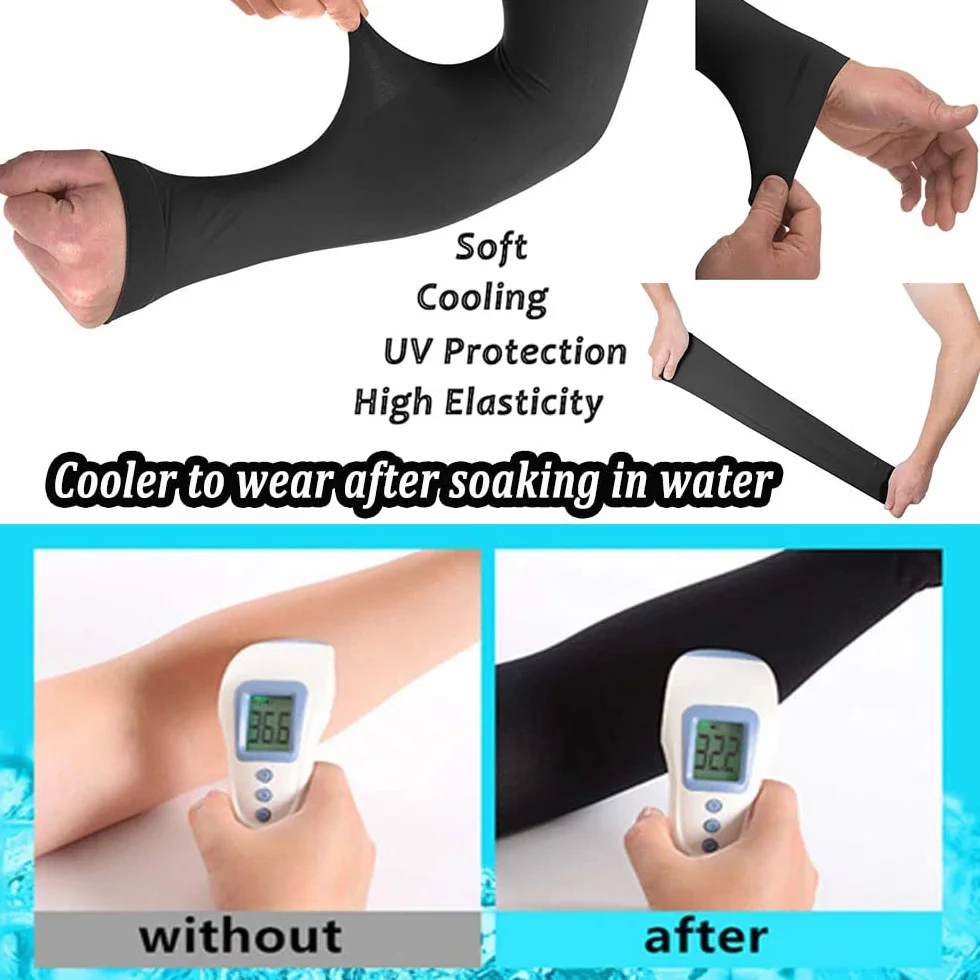 Manchettes de Bras UV Protection UPF 50 - Couverture de Tatouage pour Homme Femme Sport Cyclisme Golf