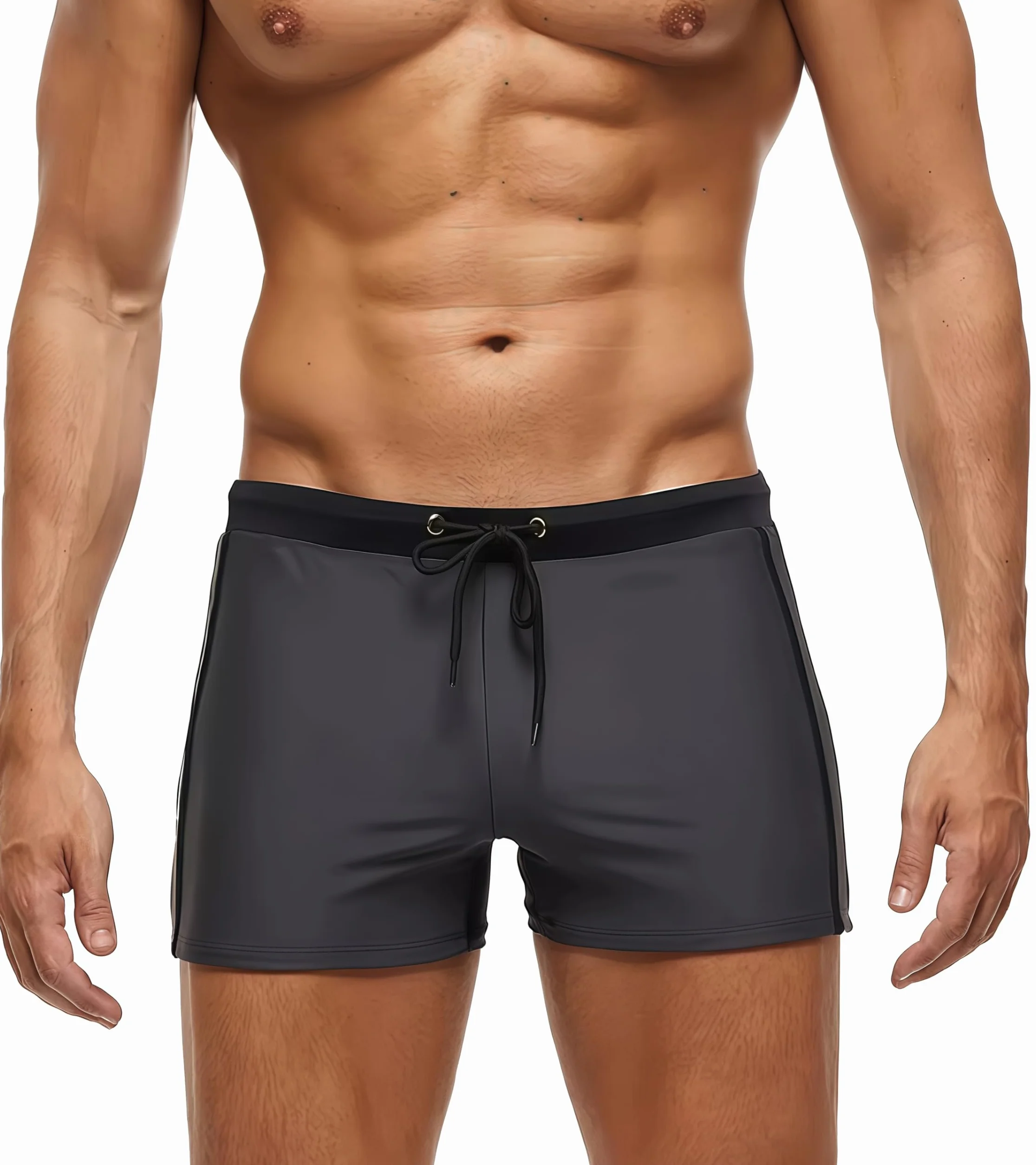 Maillot de Bain Homme Short de Bain Séchage Rapide Boxer de Plage avec Cordon de Serrage