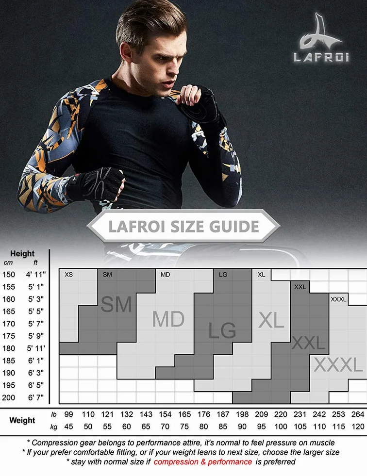 LAFROI Maillot de Corps à Manches Longues Protection UPF 50+ Homme