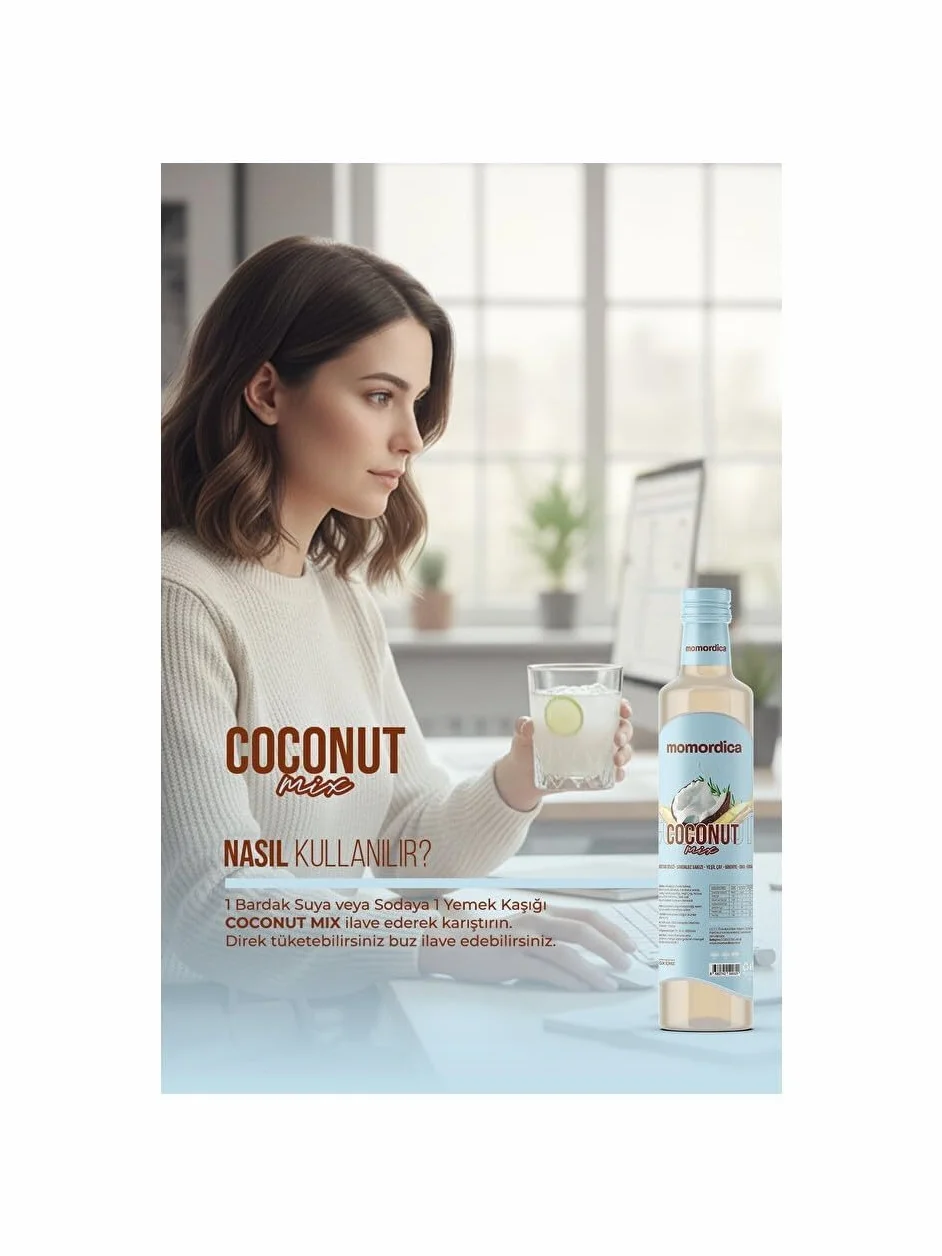 Momordica Coconut Mix – Boisson Naturelle 250 ml | Superfood à la Noix de Coco, Thé Vert, Chia & Quinoa