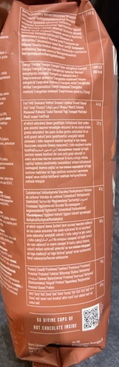 Chocolat Poudre VH2 34% Cacao Van Houten Pour La Boisson Chocolatée - 1 kg