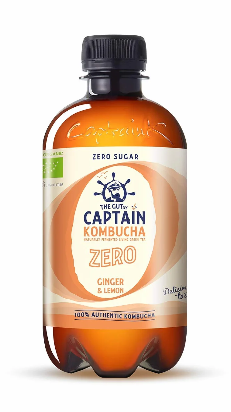 Kombucha zéro gingembre-citron Bio 400 ml