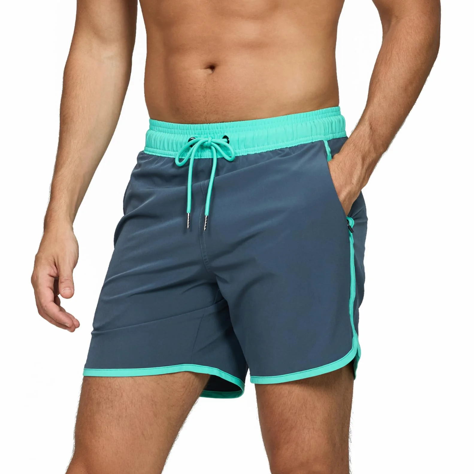 EDOTON Shorts de Bain Homme Maillot de Bain à Séchage Rapide avec Poches S-XXL