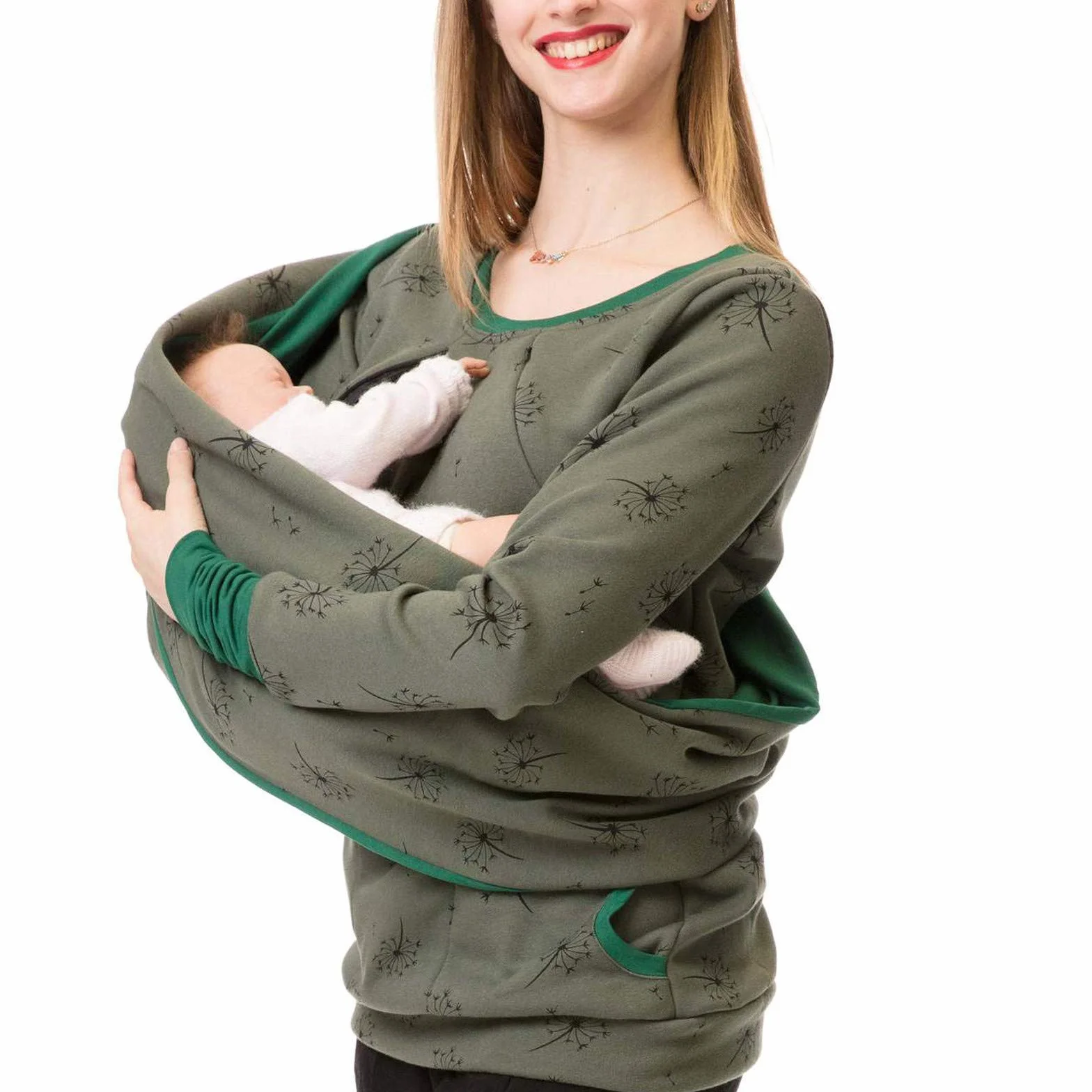 Vêtements de maternité été pour femmes enceintes pull allaitement capuche