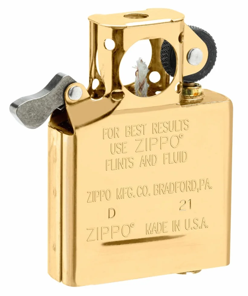 Zippo Insert pour Briquet Tempête – pour Pipes – Or – Interchangeable – Briquet pour Pipe – Résistant au Vent & Rechargeable – Fabriqué aux États‑Unis – Compatible boîtiers Classiques