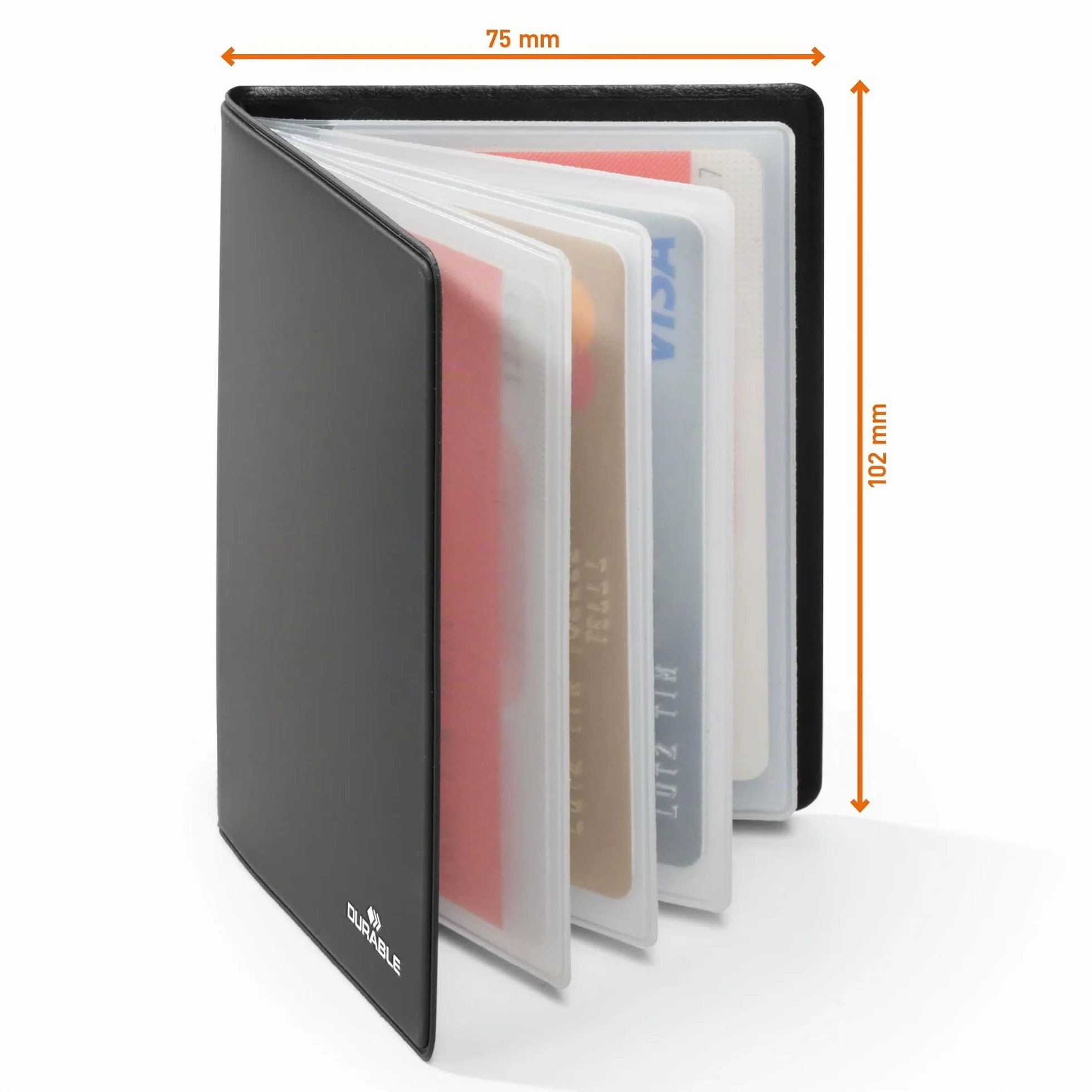 Porte-Cartes Protection Antirfid Plastique Souple 8 Cartes Format Cb Noir