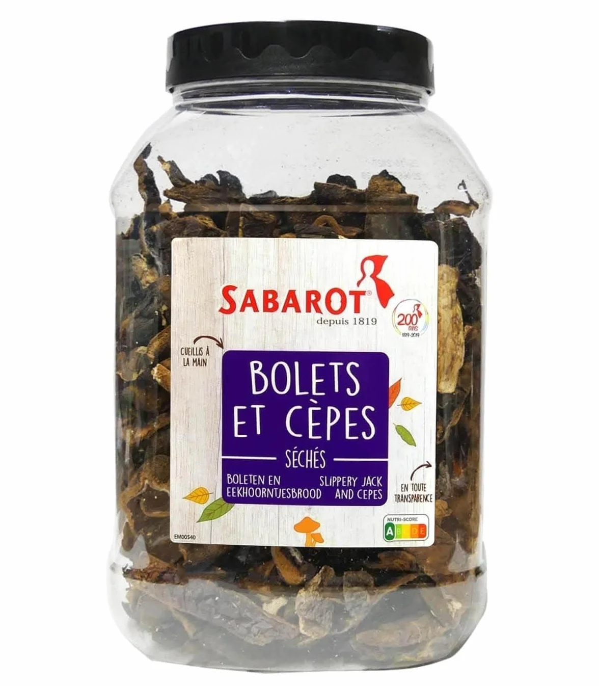 Bolets et Cèpes Séchés Pot 500g - Sabarot