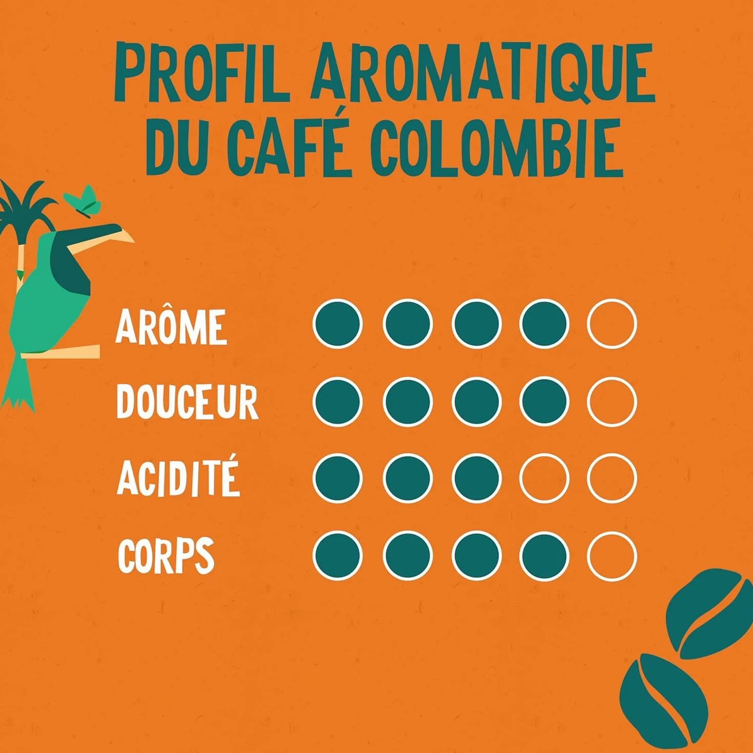 ALTER ECO - Café Grains - Café Arabica Bio de Colombie - Issu du Commerce Equitable - 1 kg