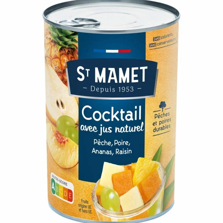 ST MAMET | Distribution Cocktail De Fruit 1/2 425G | Lot De (3) | livraison offerte