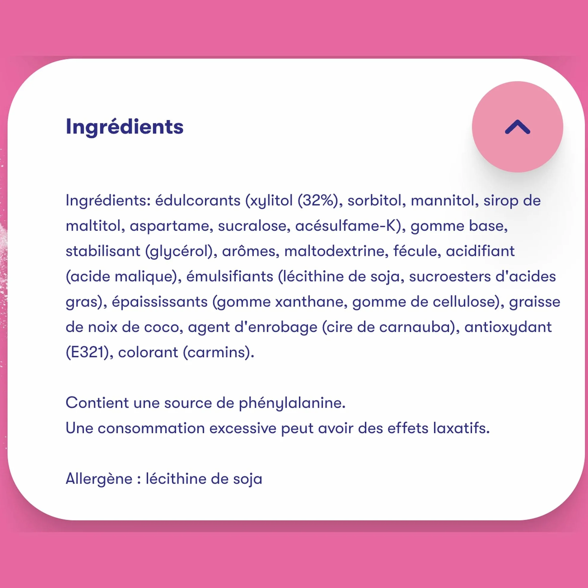 Mentos Pure Fresh Bubble Chewing-Gum Sans Sucres Boîte 50 Dragées