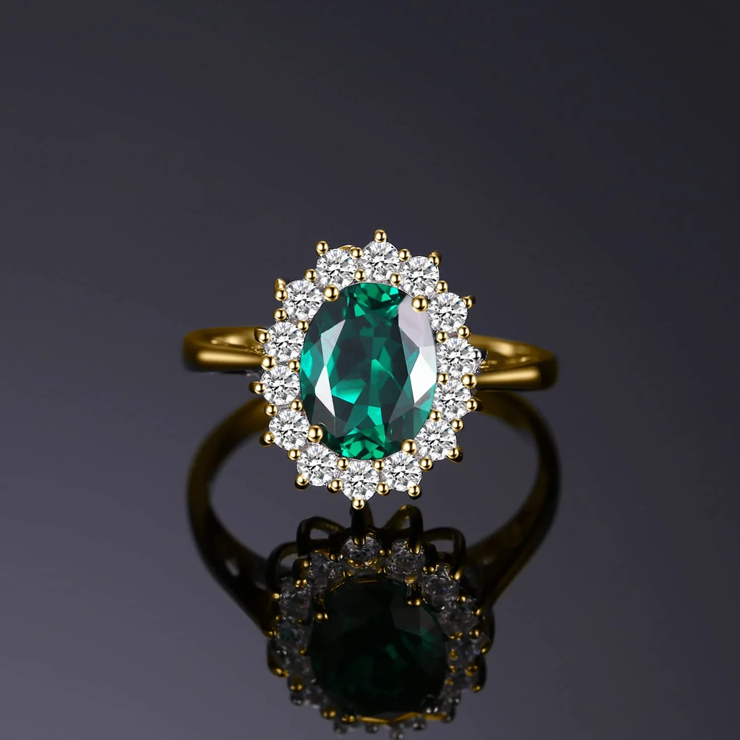 JewelryPalace Bague Femme Pierre Améthyste Péridot Grenat Citrine Topaze Argent 925 Plaqué Or Jaune Plaqué Or Rose Vintage