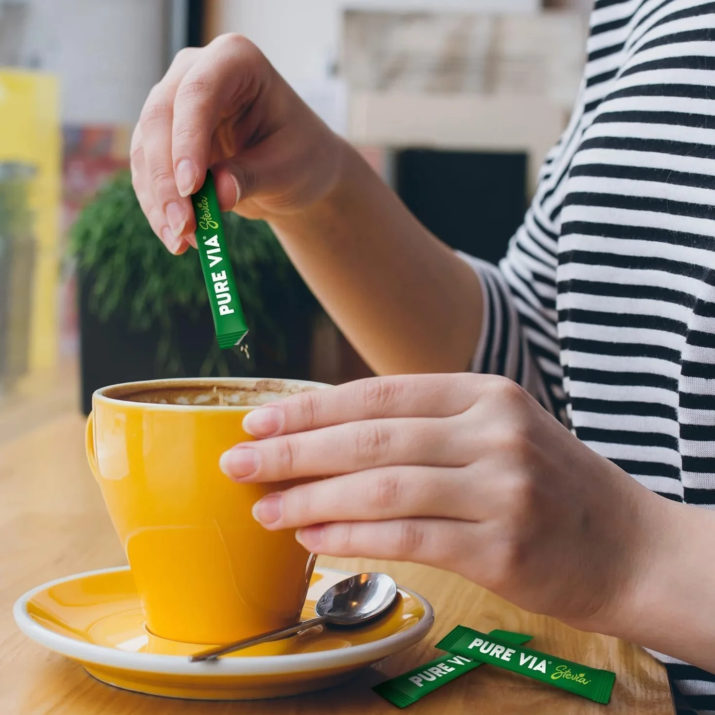 Pure Via - Stevia - Sticks - Zéro calorie, Zéro Sucre 300 sticks - Alternative d'Origine Naturelle au Sucre | 300g