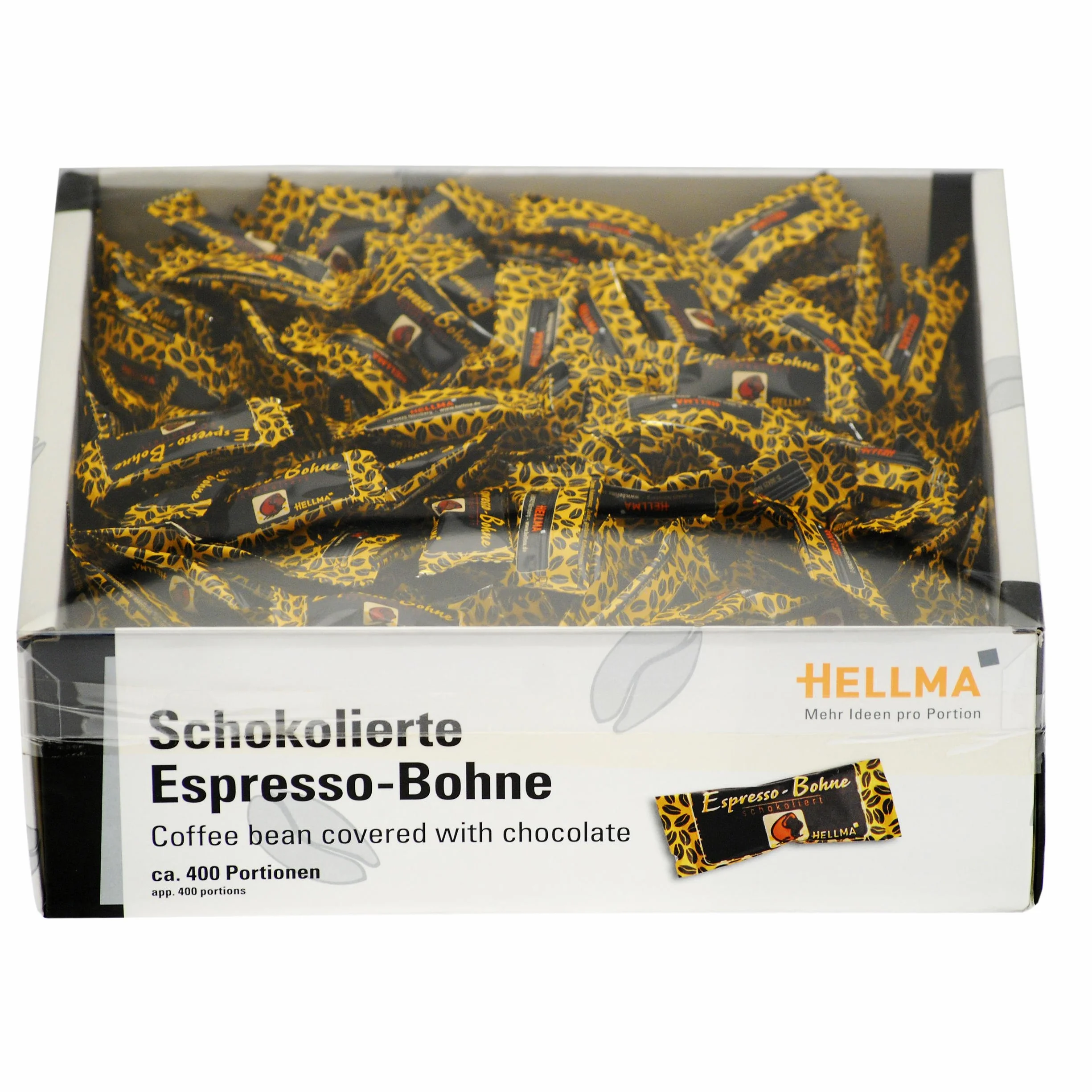 HELLMA - grains de café enrobés de chocolat, emballage individuel, contenu: 400 pièces (40070201)