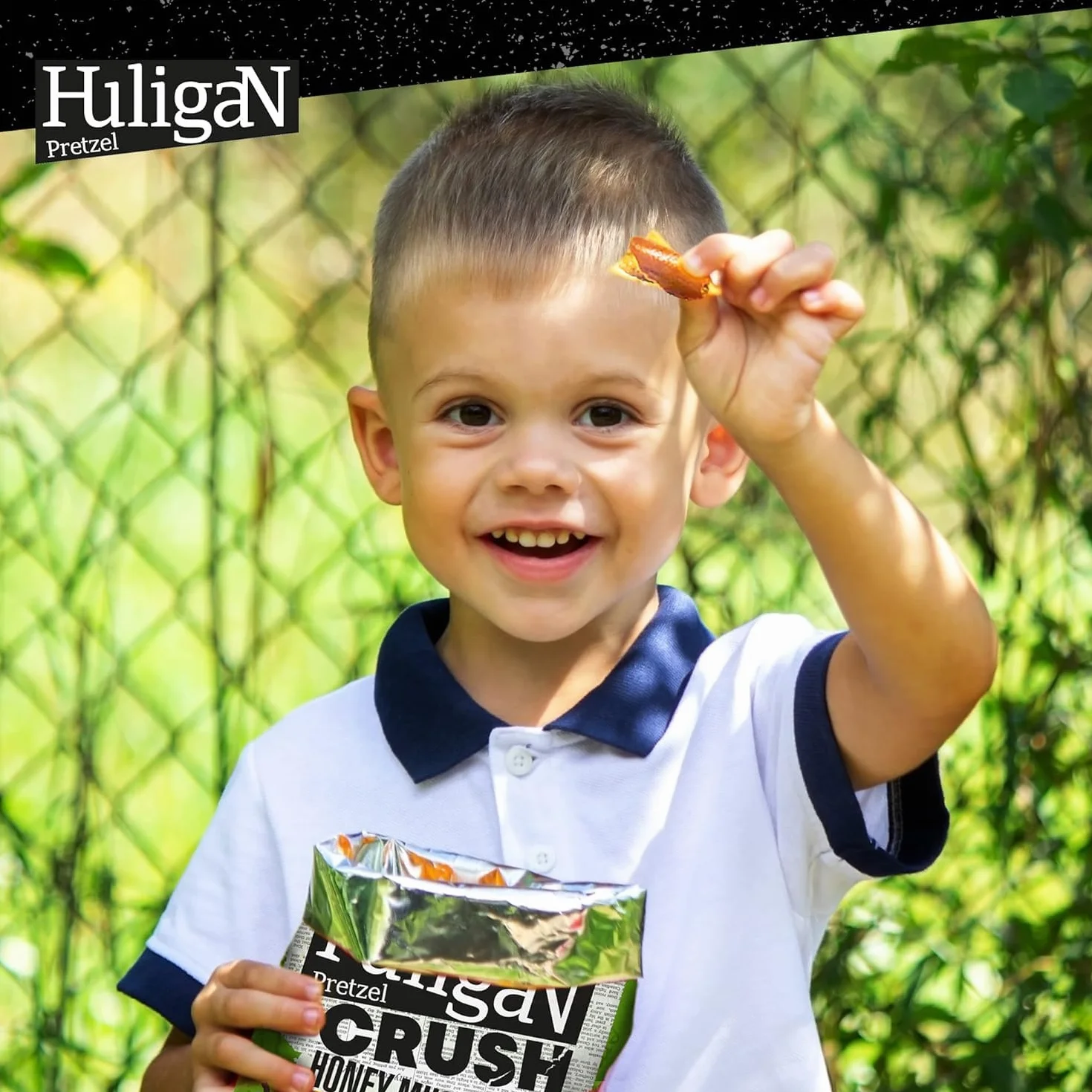 Huligan Jalapeno Bretzels Crush (lot de 18 x 65 g) – Boîtes à goûter végétariennes saines au four (lot de 18)