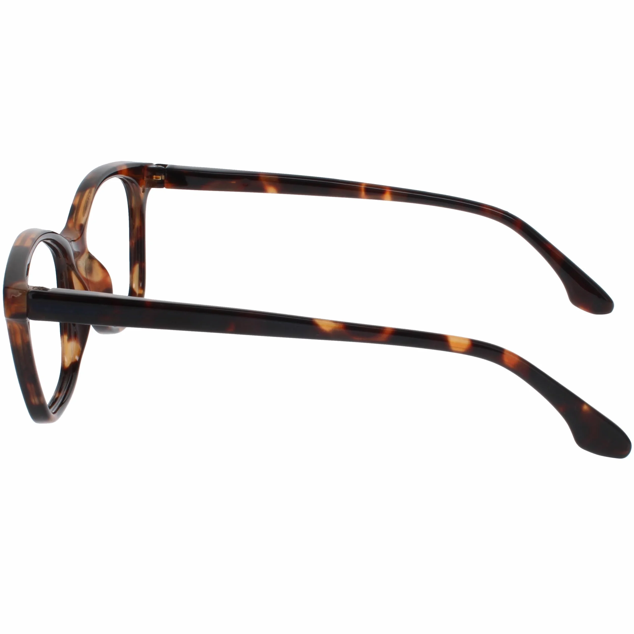 OPULIZE KAT Lunettes de Lecture Monture Œil-de-Chat Marron Brillant Écaille de Tortue +1.50