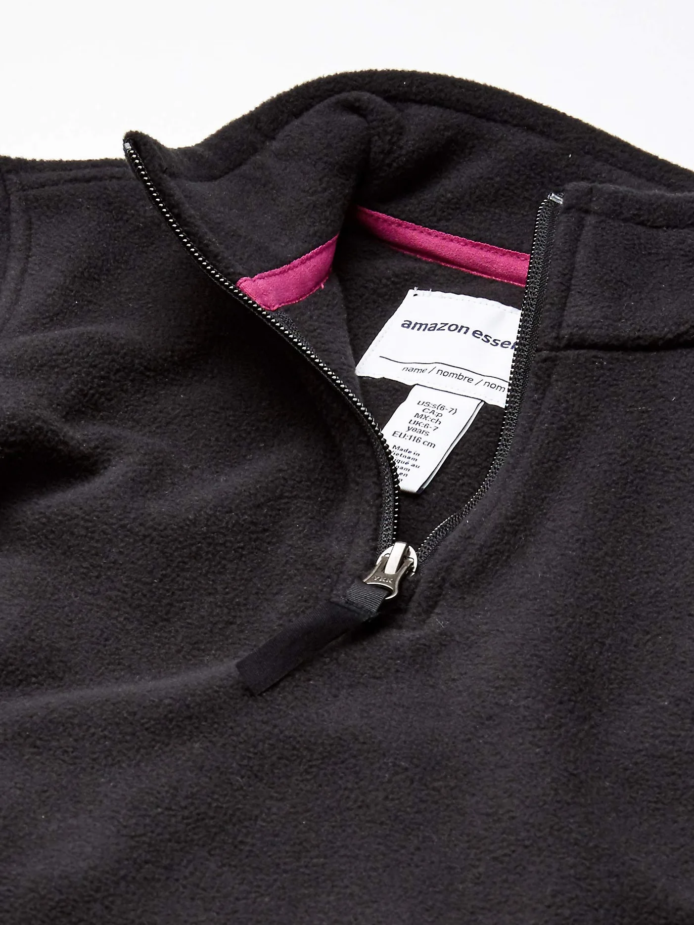 Amazon Essentials Veste en Molleton Polaire Zippée 1/4 Fille