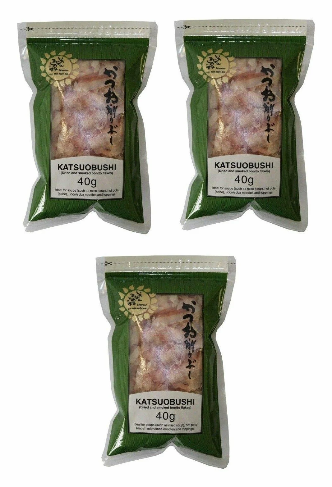 Katsuobushi (séché et fumé Bonito Flakes) 40g (3 pièces)