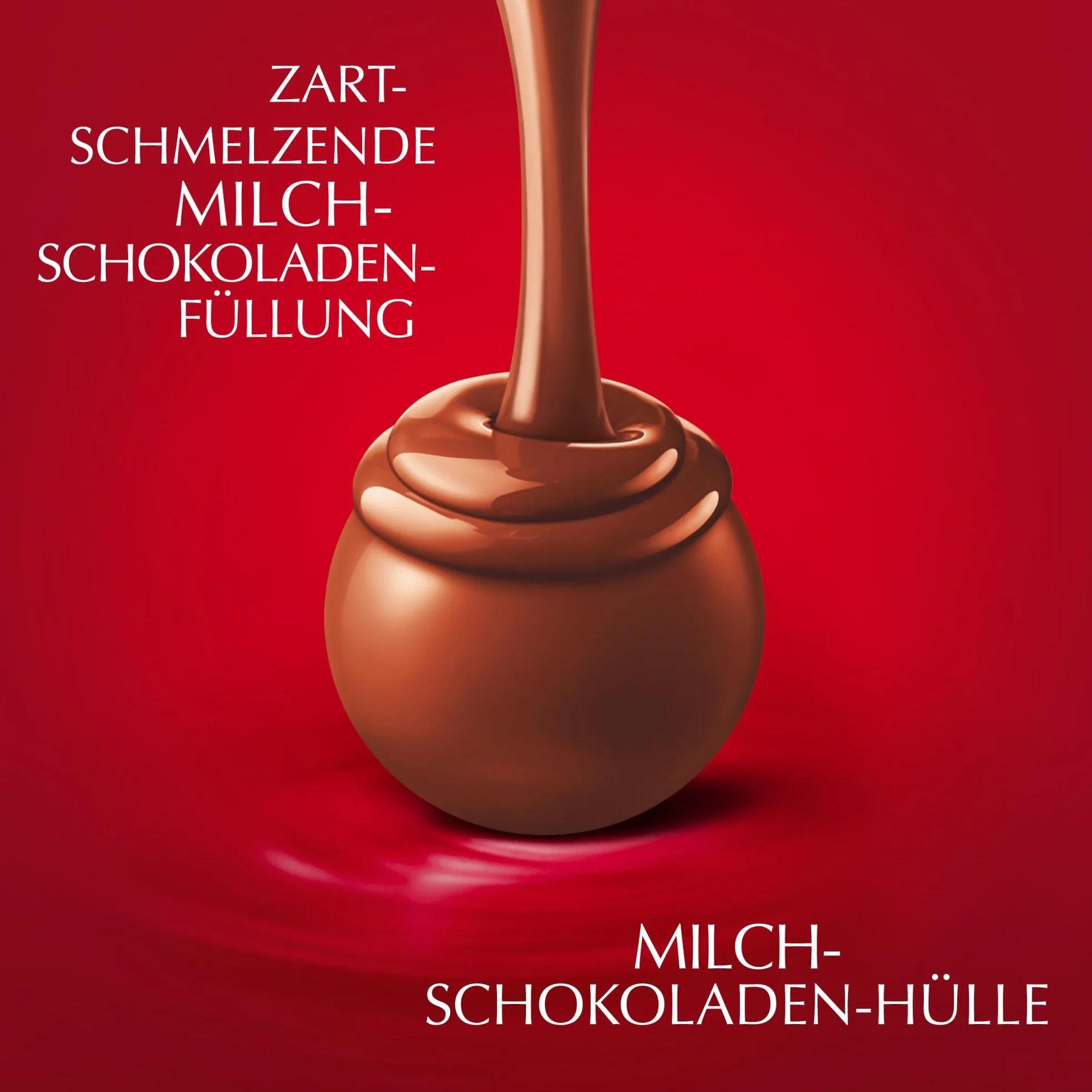 Lindt - Sachet Grand format LINDOR - Chocolat au Lait - Cœur Fondant, 1kg