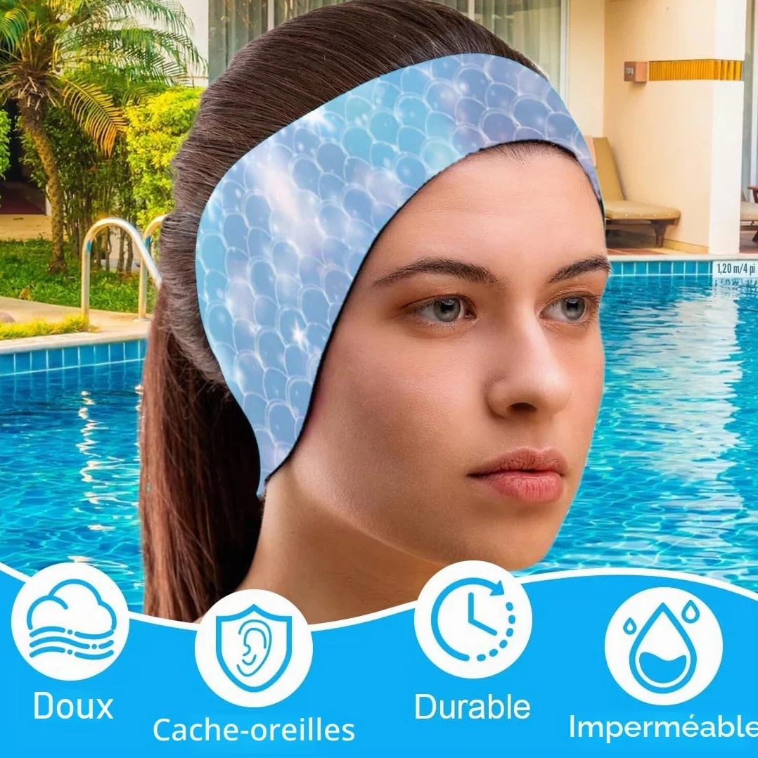 Bandeau Neoprène Enfant Oreilles Élastiques Natation Sports Nautiques
